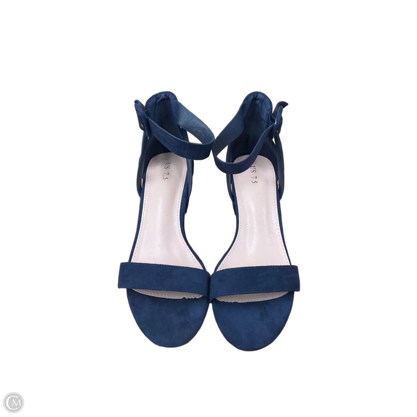 Shoes Heels Block By Clothes Mentor In Blue, Size: 7.5