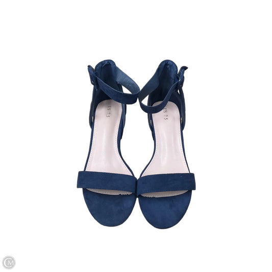 Shoes Heels Block By Clothes Mentor In Blue, Size: 7.5