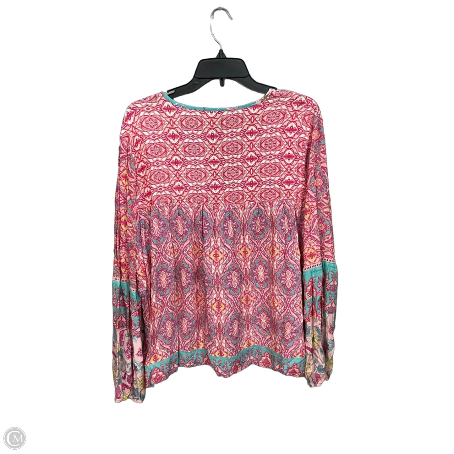 Top Long Sleeve By Grace + Karma In Pink, Size: Xl