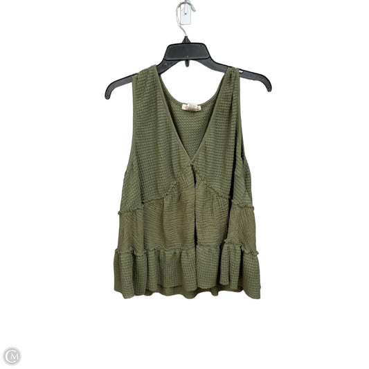 Top Sleeveless By Festi In Green, Size: L