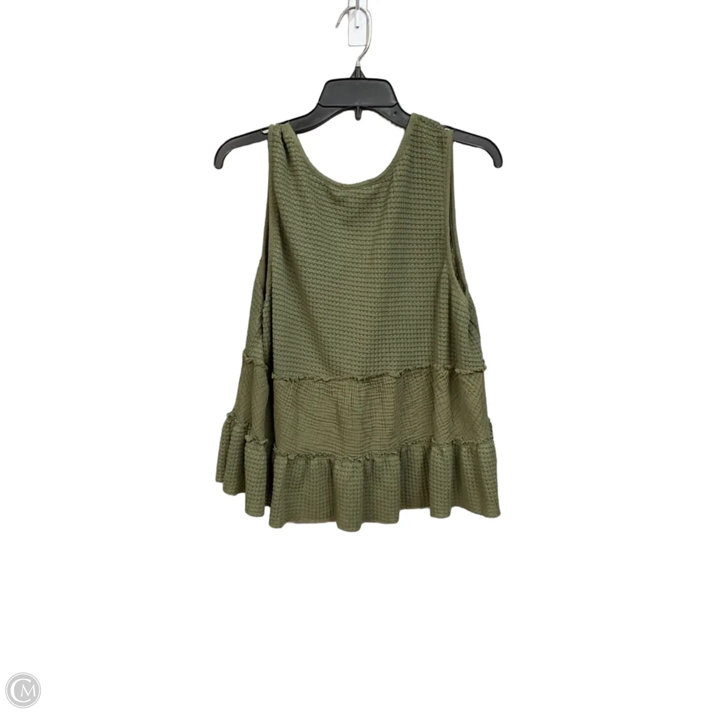 Top Sleeveless By Festi In Green, Size: L