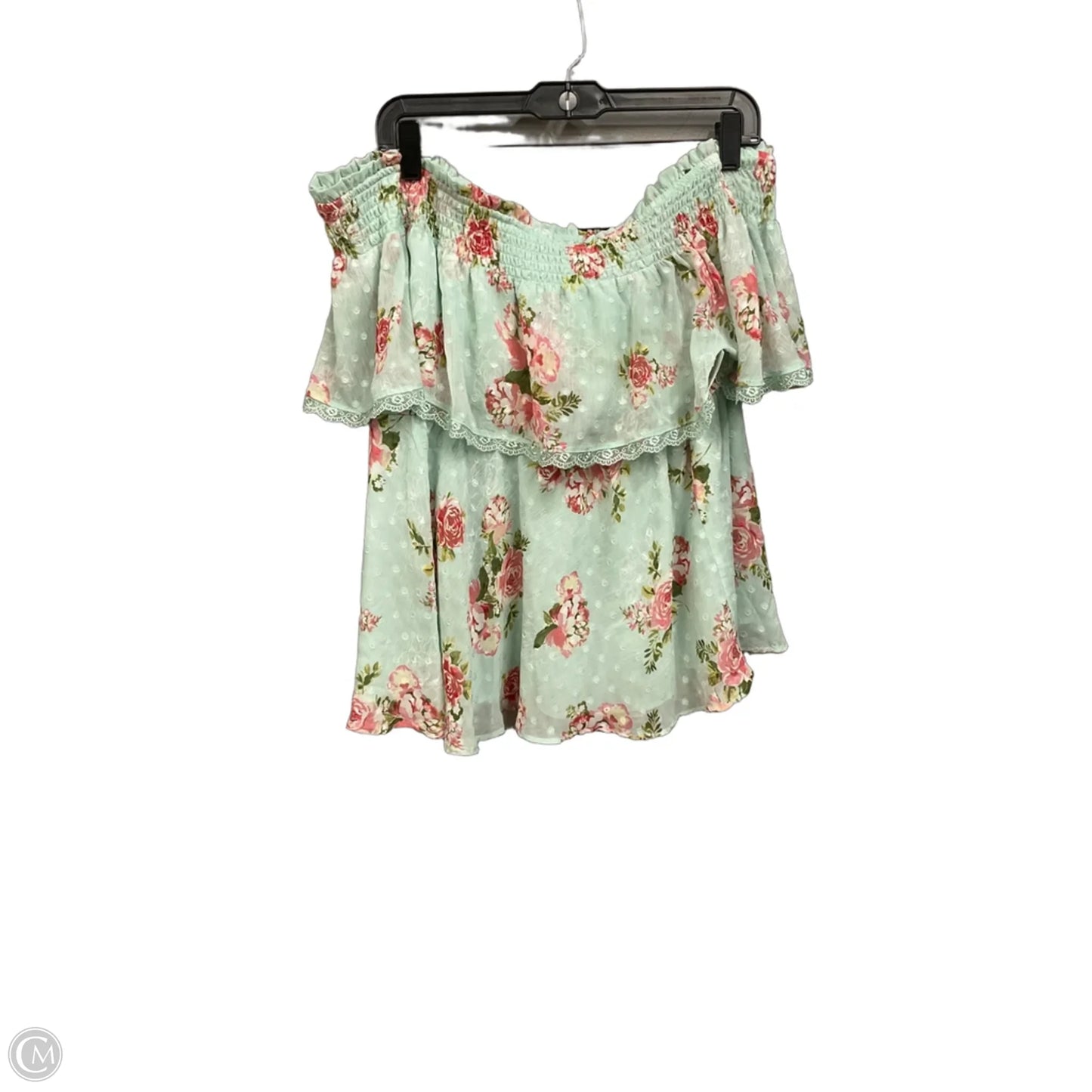 Top Short Sleeve By Torrid In Teal, Size: L