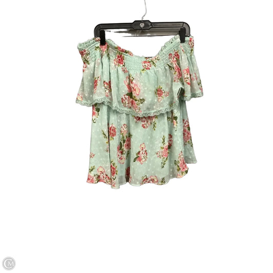 Top Short Sleeve By Torrid In Teal, Size: L