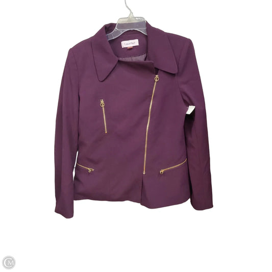 Jacket Other By Calvin Klein In Purple, Size: L