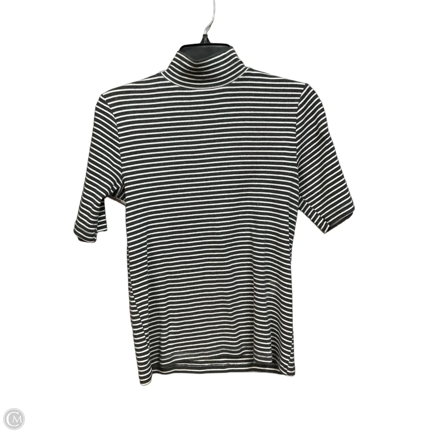 Top Short Sleeve By Loft In Striped Pattern, Size: M