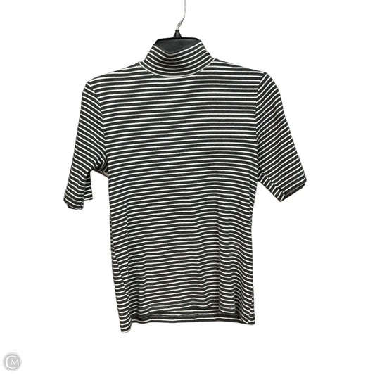 Top Short Sleeve By Loft In Striped Pattern, Size: M