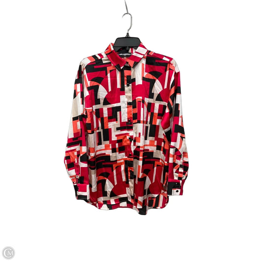 Blouse Designer By Karl Lagerfeld In Multi-colored, Size: S
