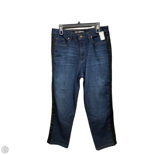 Jeans Designer By Karl Lagerfeld In Blue Denim, Size: 12