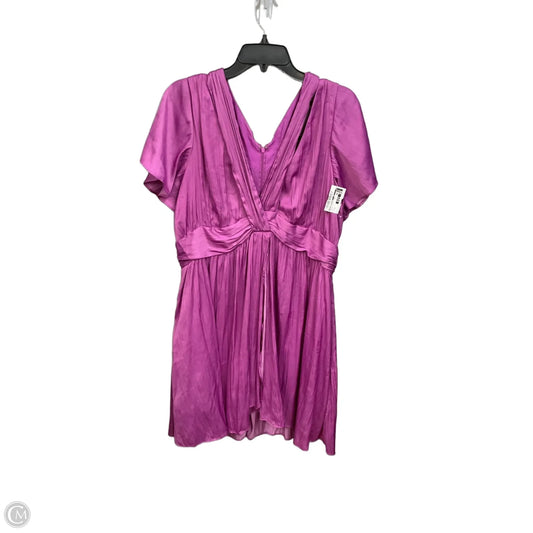 Dress Casual Short By Anthropologie In Purple, Size: Xl