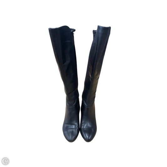 Boots Knee Heels By Anne Klein In Black, Size: 9
