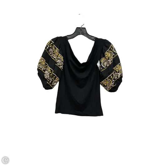 Top Short Sleeve By Free People In Black, Size: Xs