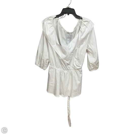 Top Long Sleeve By Lane Bryant In White, Size: 2x