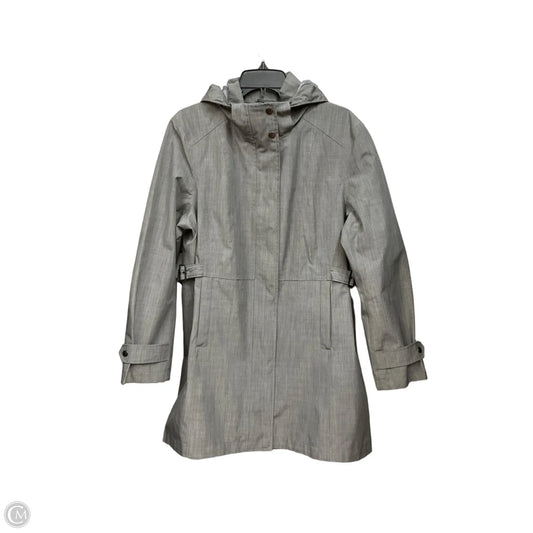 Coat Raincoat By Kirkland In Grey, Size: L