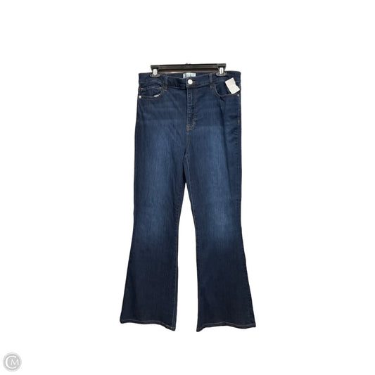 Jeans Flared By Frame In Blue Denim, Size: 12