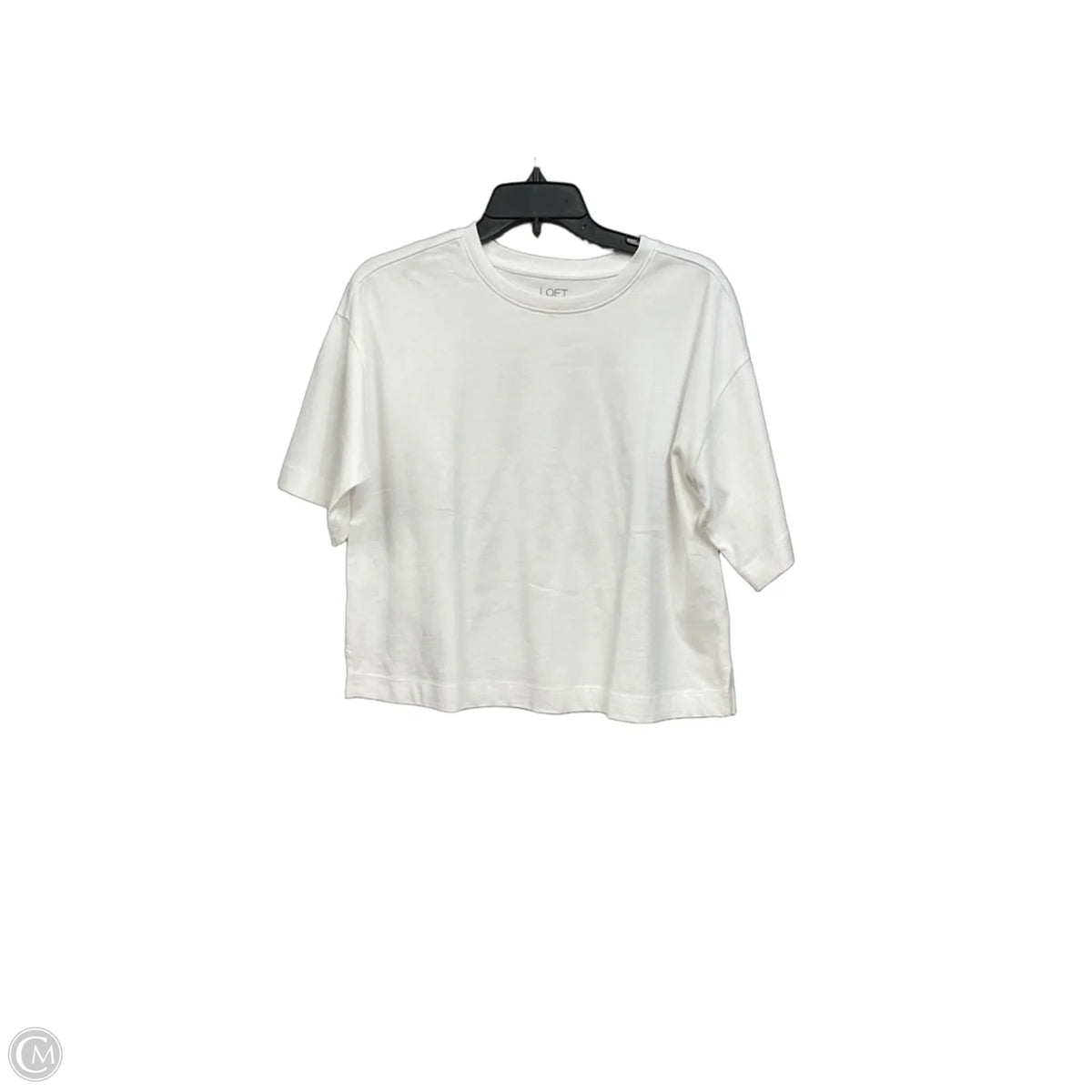 Top Short Sleeve Basic By Loft In White, Size: S