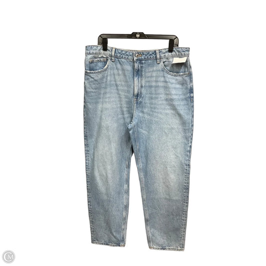 Jeans Straight By Mng In Blue Denim, Size: 12