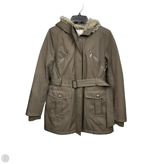 Coat Parka By Kensie In Green, Size: S