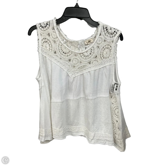 Tank Top By Pol In White, Size: S