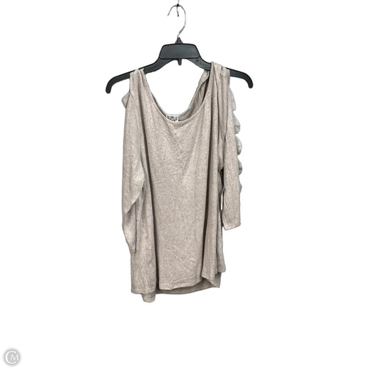 Top 3/4 Sleeve By Clothes Mentor In Tan, Size: 1x