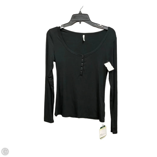 Top Long Sleeve By Halara In Black, Size: M