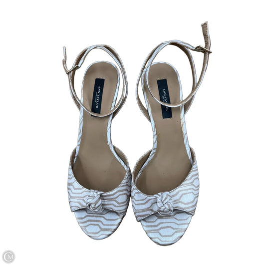 Shoes Heels Kitten By Ann Taylor In Tan, Size: 8