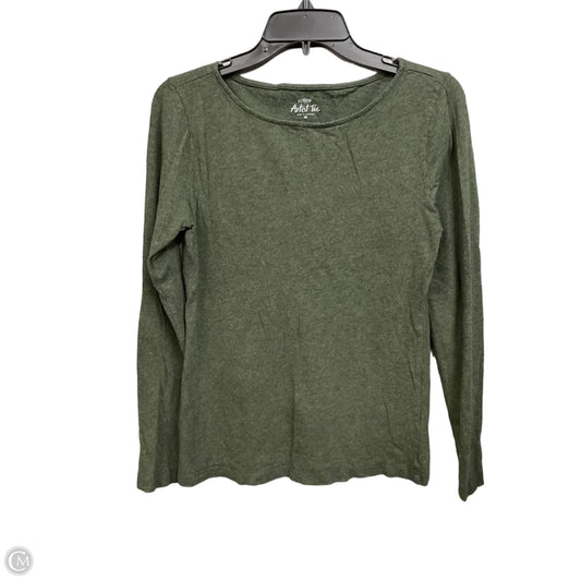 Top Long Sleeve By J. Crew In Green, Size: M