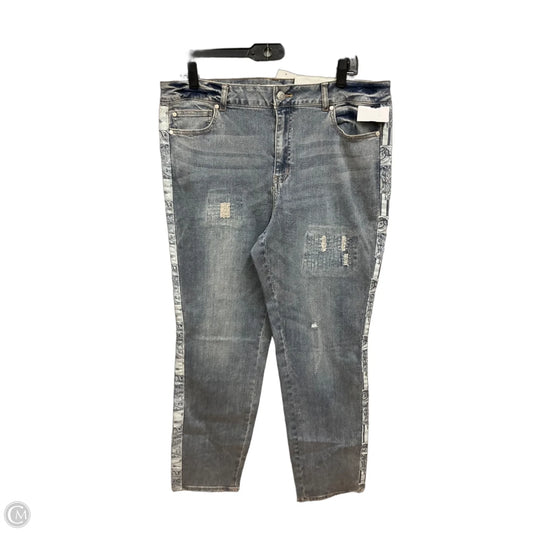 Jeans Skinny By C Est. 1946 In Blue Denim, Size: 16