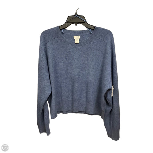 Sweater Cashmere By Clothes Mentor In Blue, Size: Xl