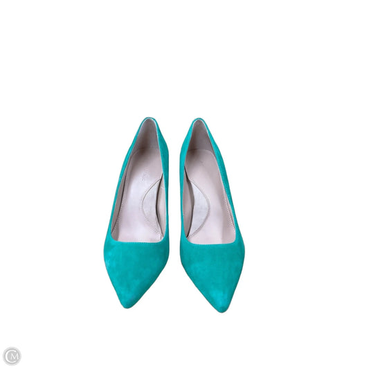 Shoes Heels Kitten By Banana Republic In Green, Size: 9