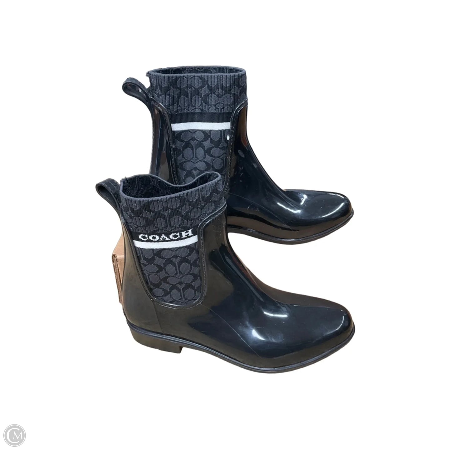Boots Designer By Coach In Black, Size: 8