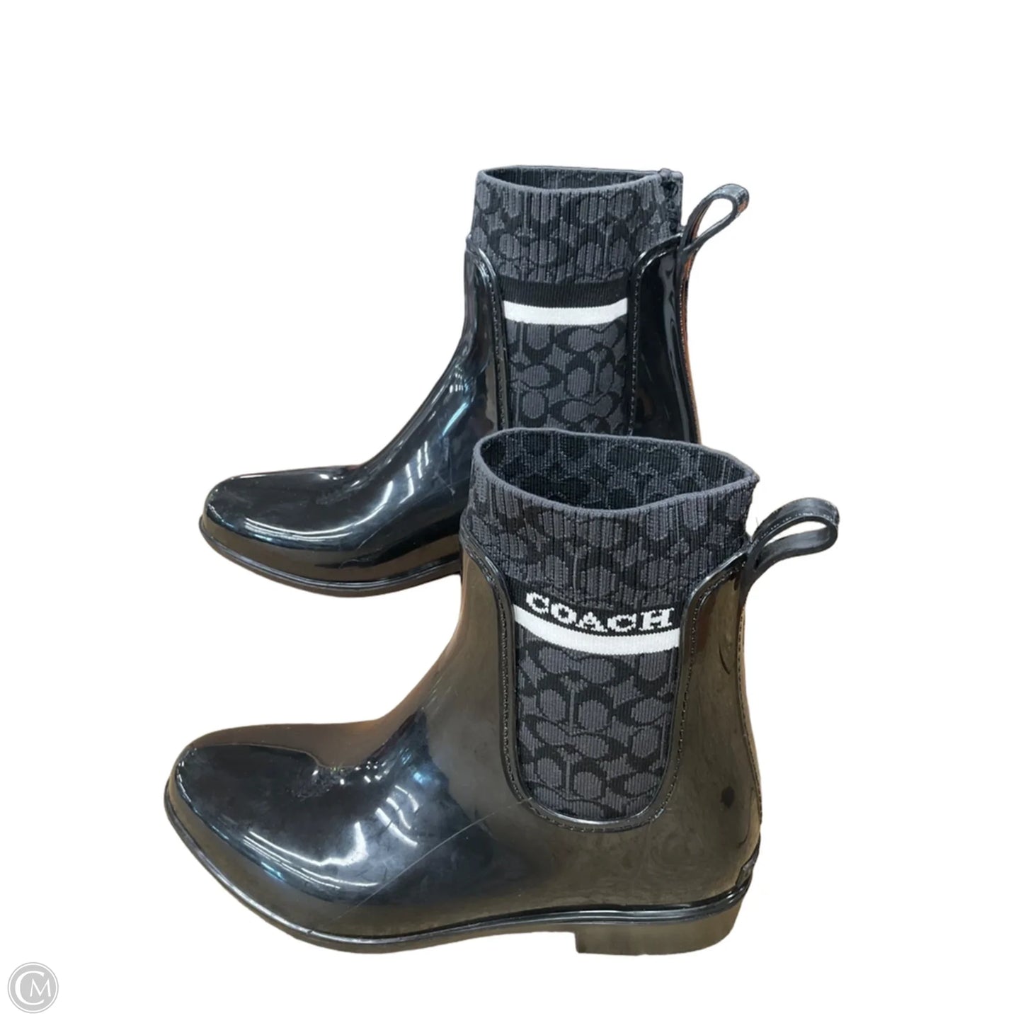 Boots Designer By Coach In Black, Size: 8