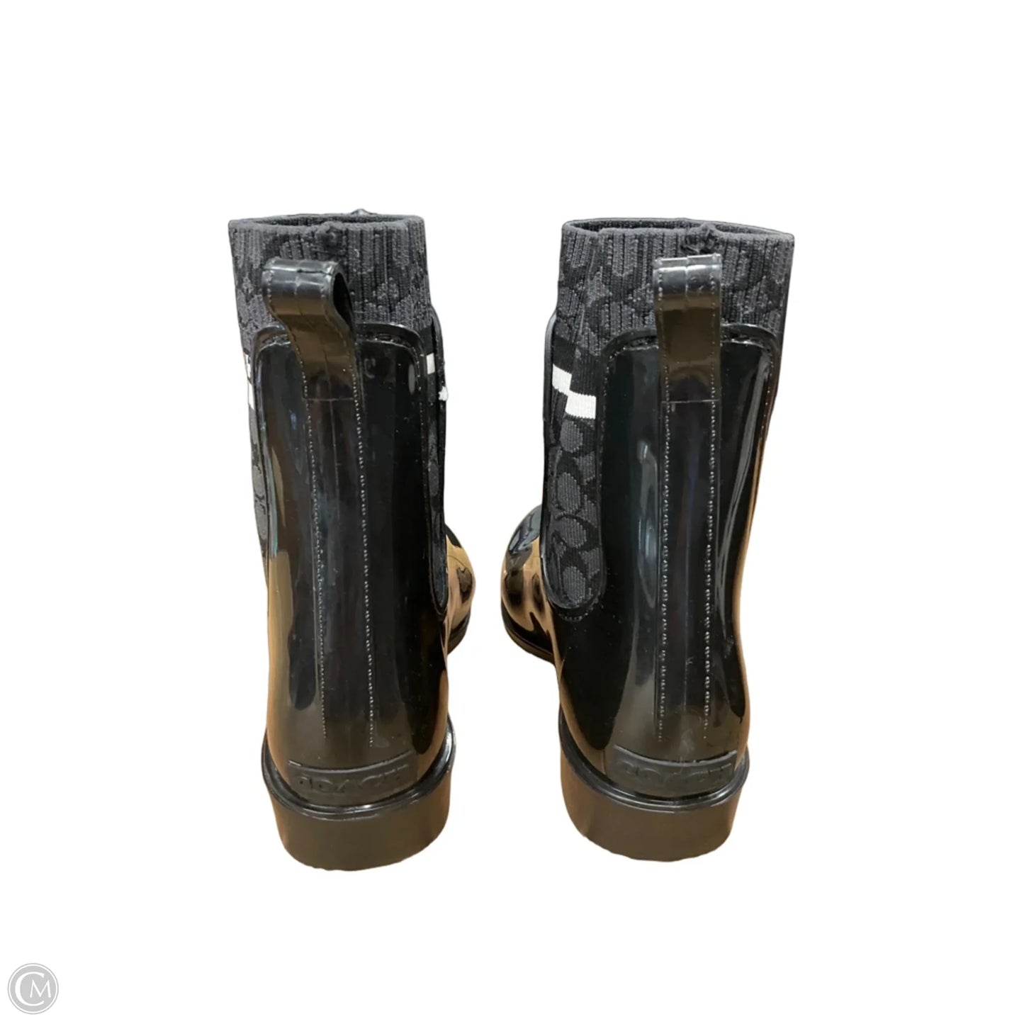 Boots Designer By Coach In Black, Size: 8