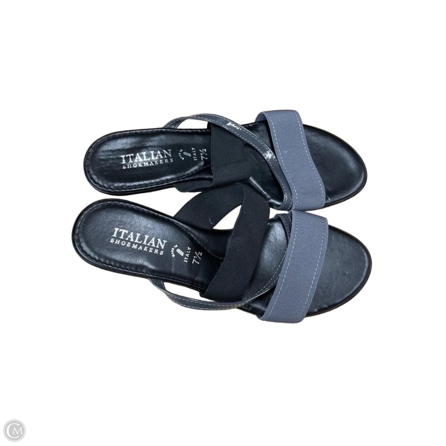 Sandals Flats By Italian Shoemakers In Black, Size: 7.5