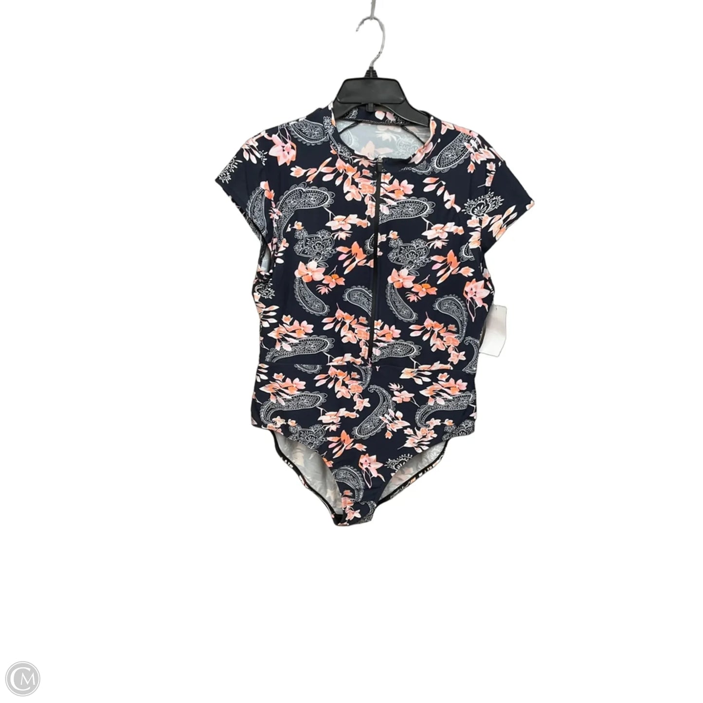 Swimsuit By Clothes Mentor In Navy, Size: 3x