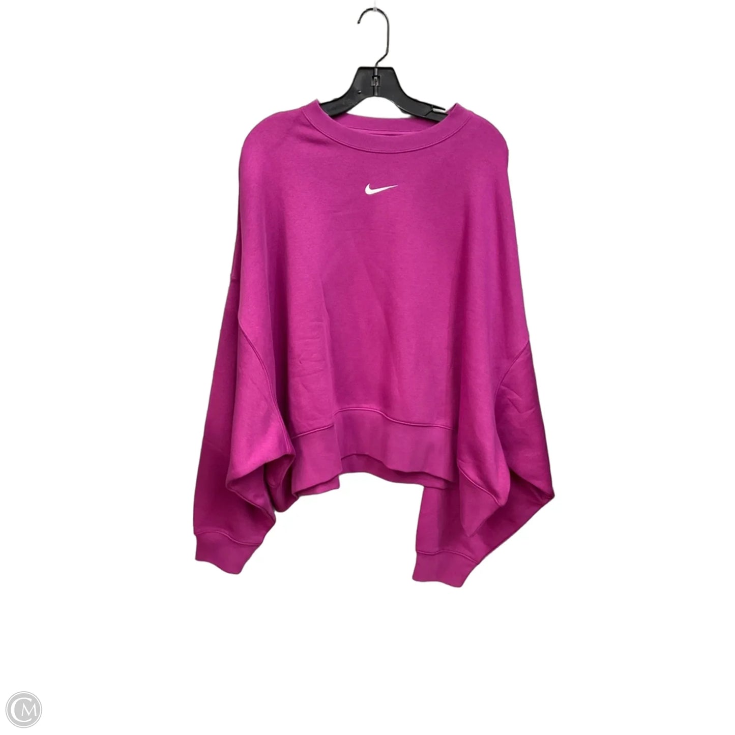 Athletic Top Long Sleeve Crewneck By Nike Apparel In Purple, Size: Xl