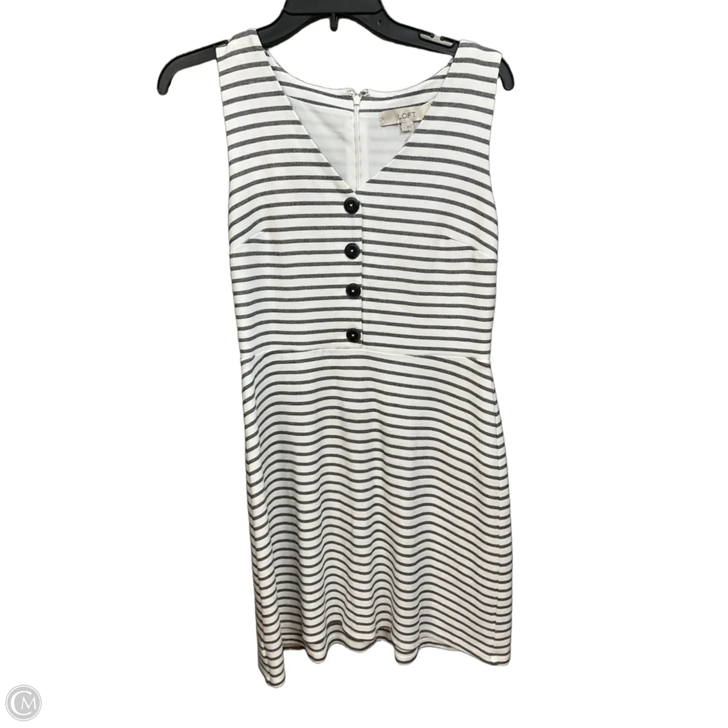 Dress Casual Short By Loft In Striped Pattern, Size: S