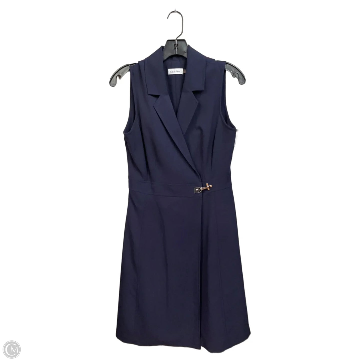 Dress Casual Short By Calvin Klein In Navy, Size: S
