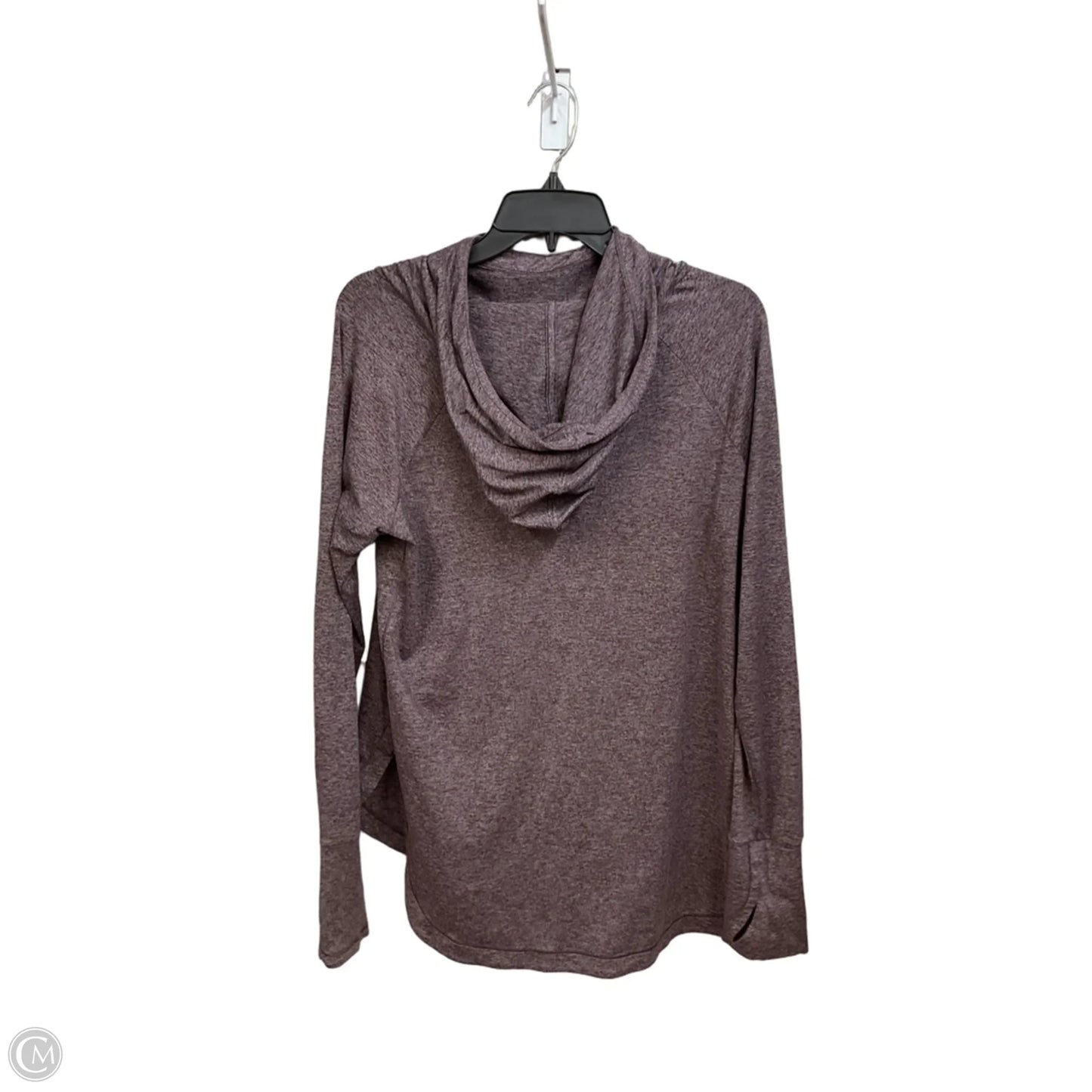 Athletic Top Long Sleeve Hoodie By Athleta In Purple, Size: M