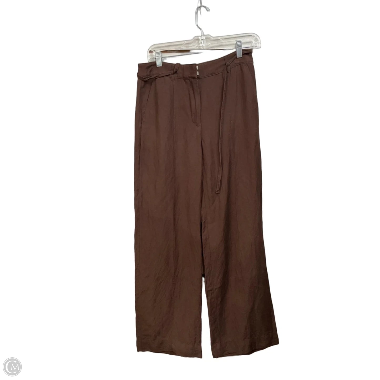 Pants Linen By Loft In Brown, Size: Xs