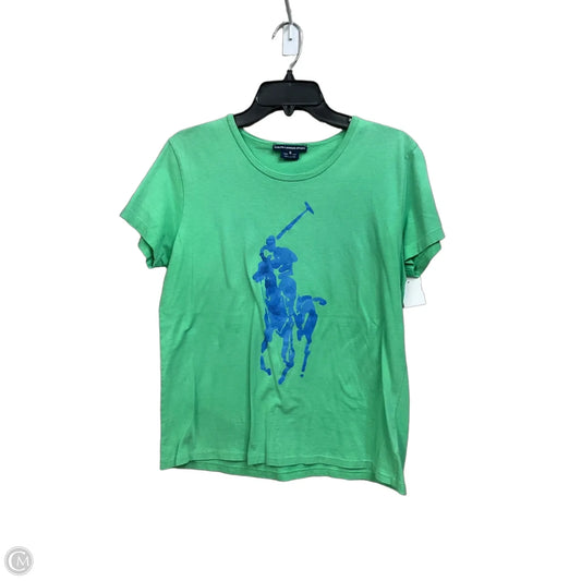 Top Short Sleeve By Ralph Lauren Blue Label In Green, Size: Xl