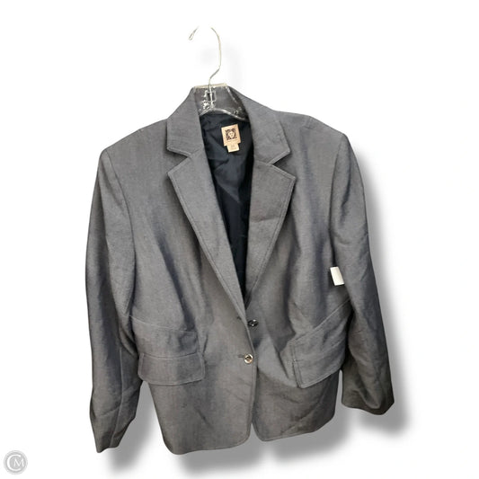 Blazer By Anne Klein In Blue, Size: Xl