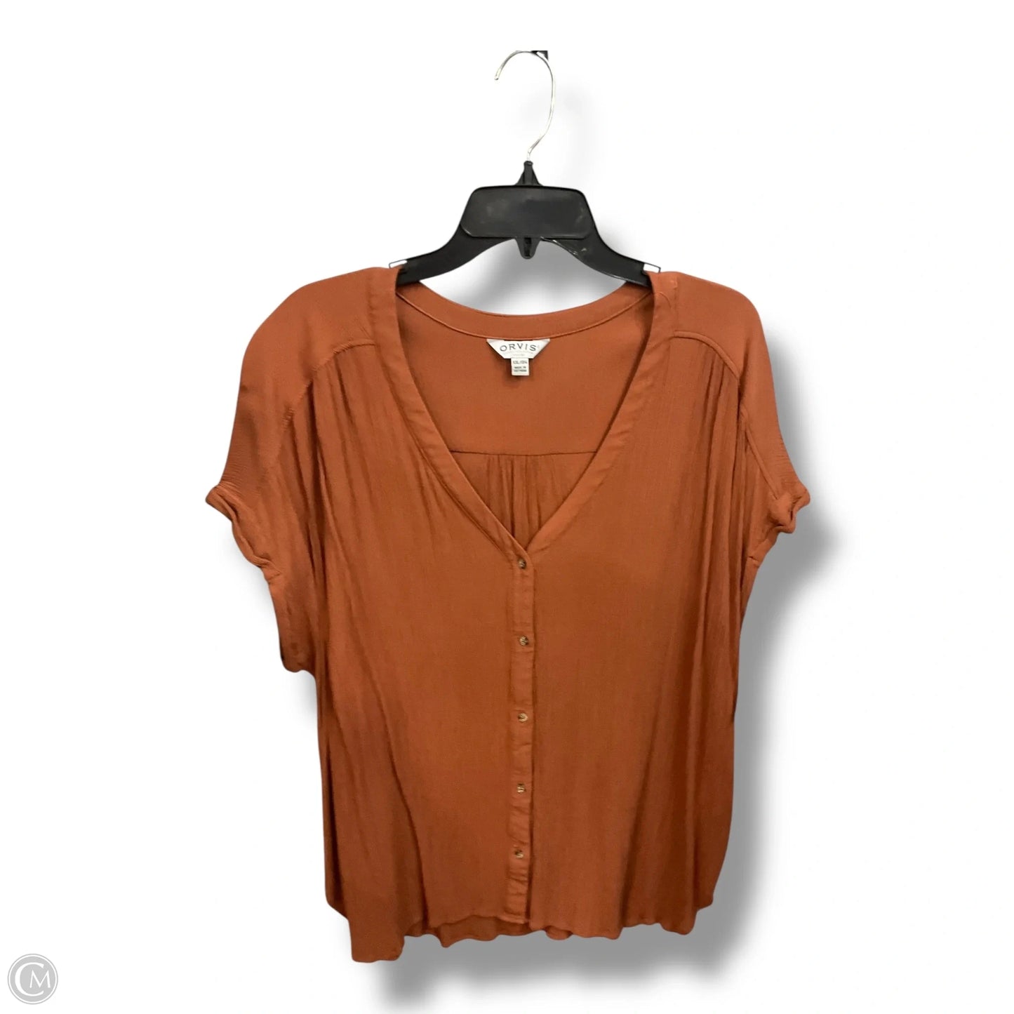 Top Sleeveless By Orvis In Orange, Size: Xxl