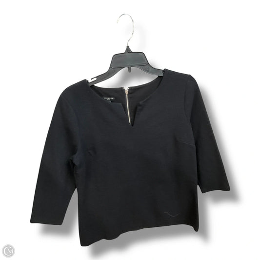 Top 3/4 Sleeve By Talbots In Black, Size: Mp