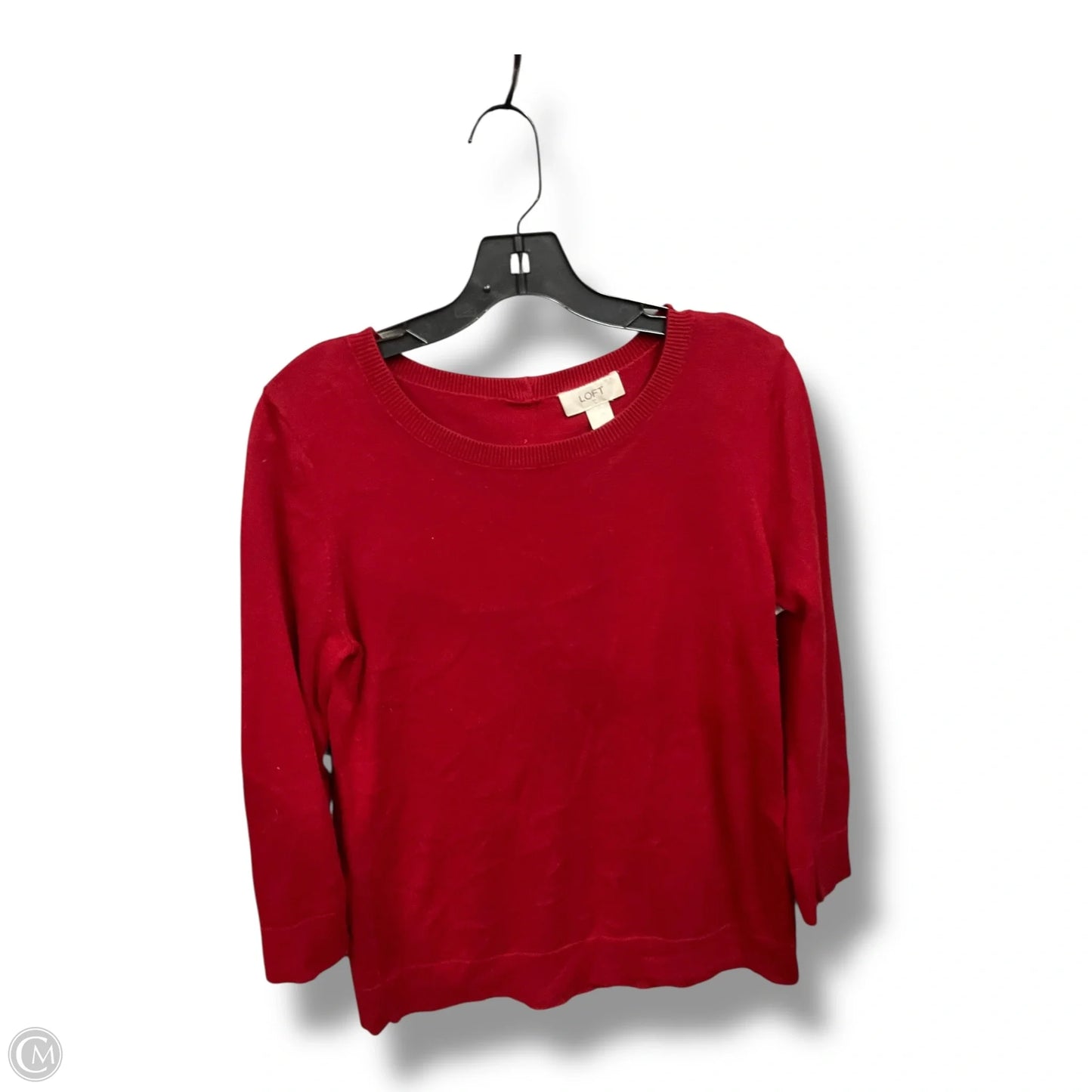 Top Long Sleeve By Loft In Red, Size: M