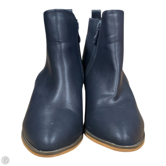 Boots Ankle Heels By Journee In Blue, Size: 7.5