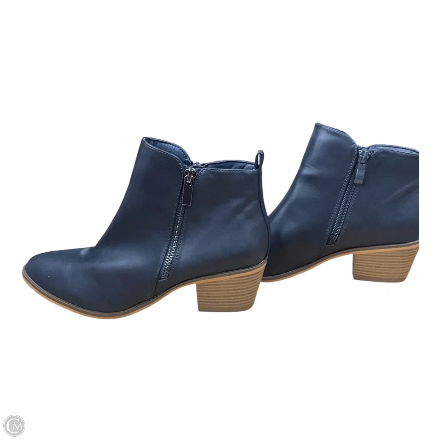 Boots Ankle Heels By Journee In Blue, Size: 7.5