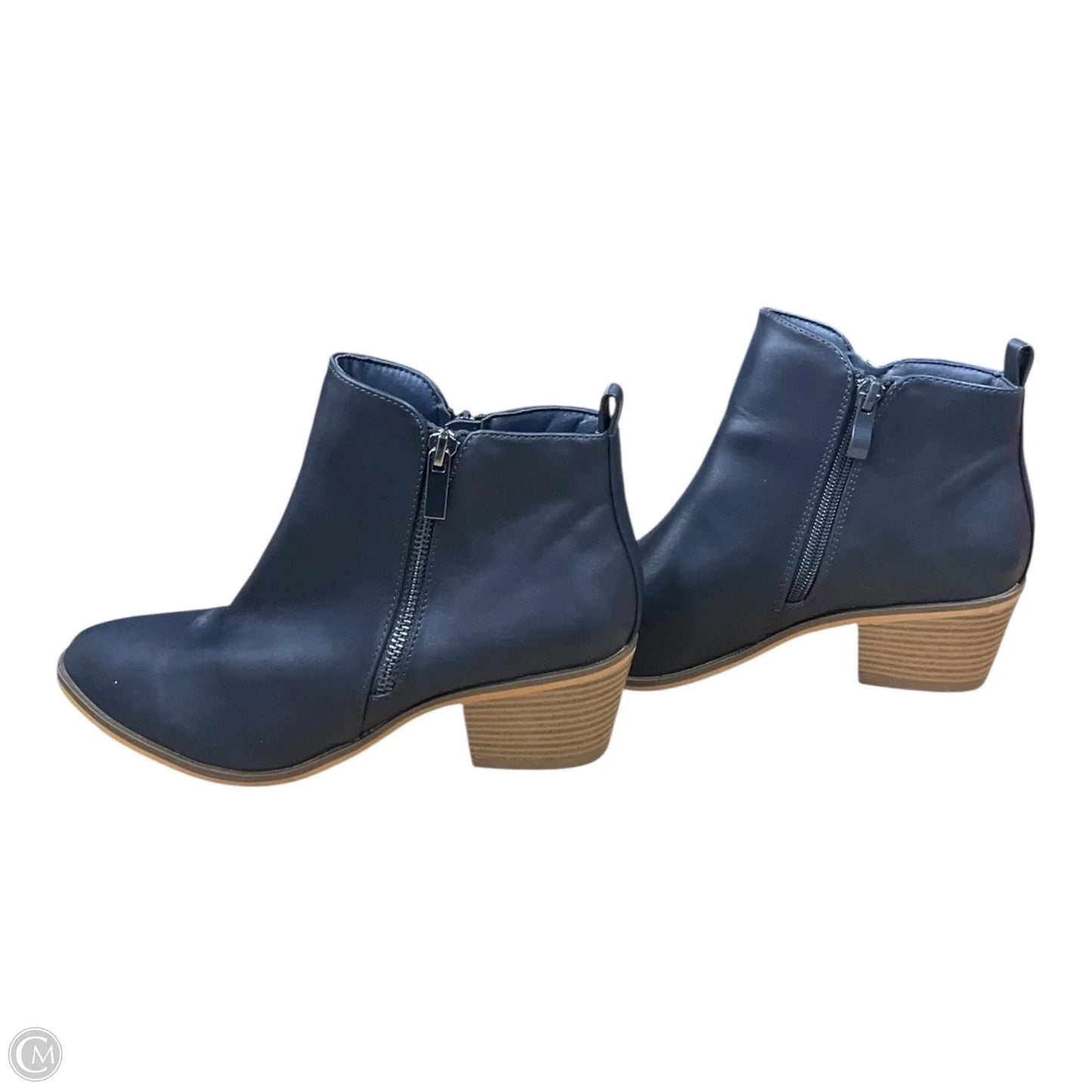 Boots Ankle Heels By Journee In Blue, Size: 7.5