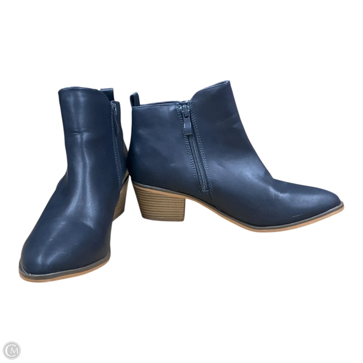 Boots Ankle Heels By Journee In Blue, Size: 7.5
