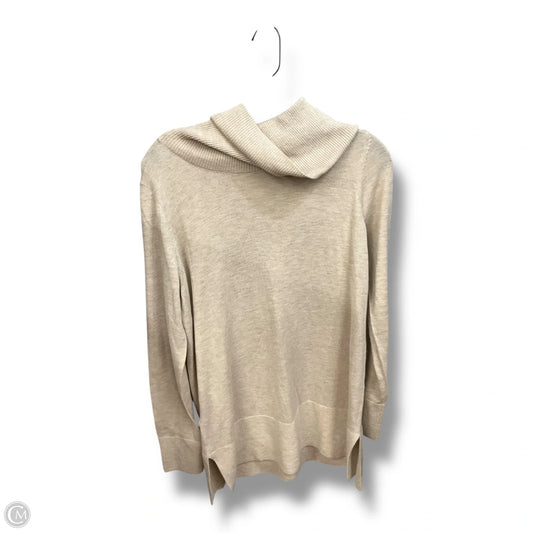Top Long Sleeve By Loft In Tan, Size: M