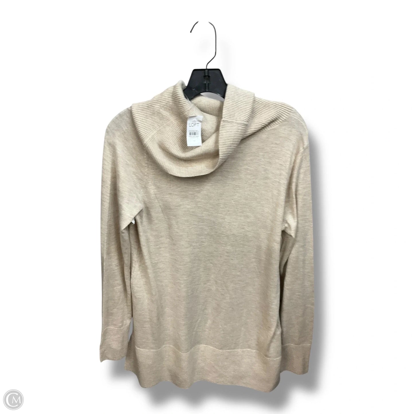Top Long Sleeve By Loft In Tan, Size: M